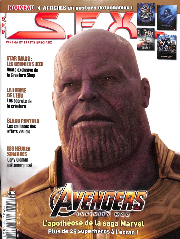 SFX (FR) magazine side cover Issue 192  March/April 2018