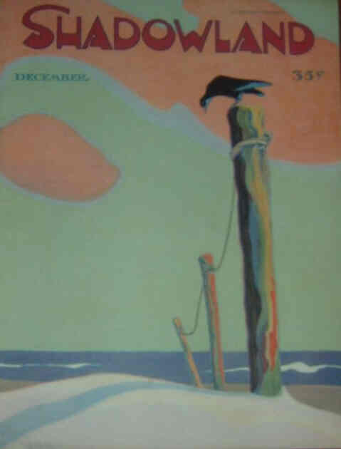 SHADOWLAND magazine side cover  Vol 3 # 4  December 1920