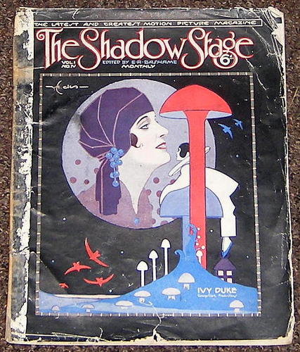 SHADOW STAGE magazine side cover  Vol 1 # 4 October/November 1919