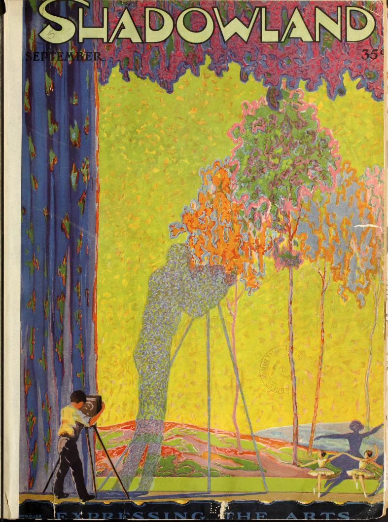 SHADOWLAND magazine side cover Issue 1 September 1919