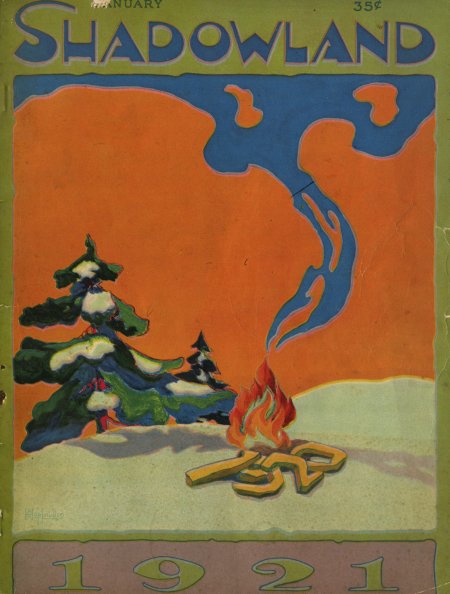 SHADOWLAND magazine side cover  Vol 3 # 5 January 1921