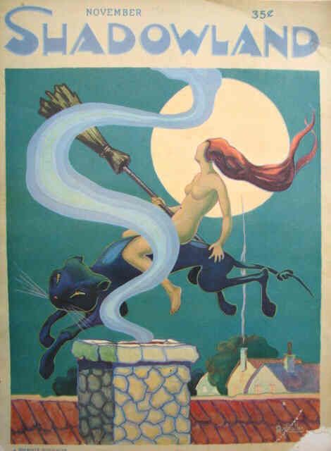 SHADOWLAND magazine side cover  Vol 5 # 3 November 1921