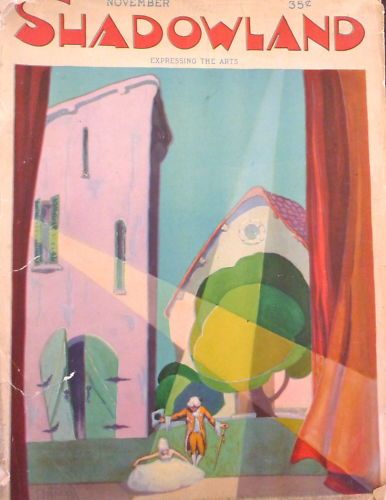 SHADOWLAND magazine side cover  Vol 7 # 3 November 1922