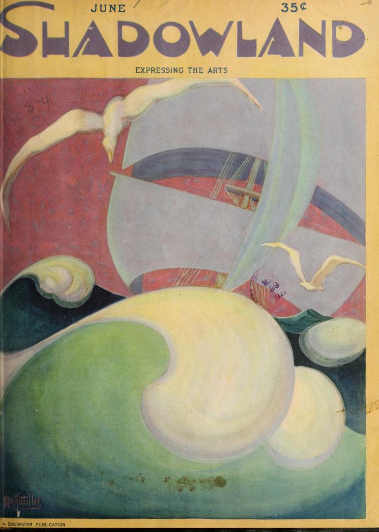 SHADOWLAND magazine side cover  Vol 8 # 4 June 1923