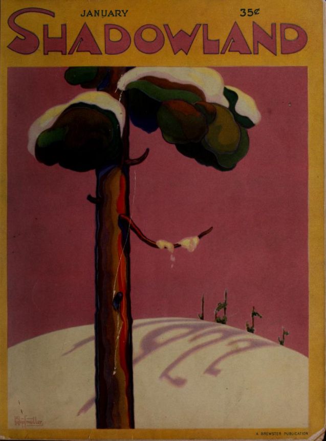 SHADOWLAND magazine side cover  Vol 5 # 5  January 1922