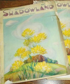 SHADOWLAND magazine side cover  Vol 9 No  1  September 1923