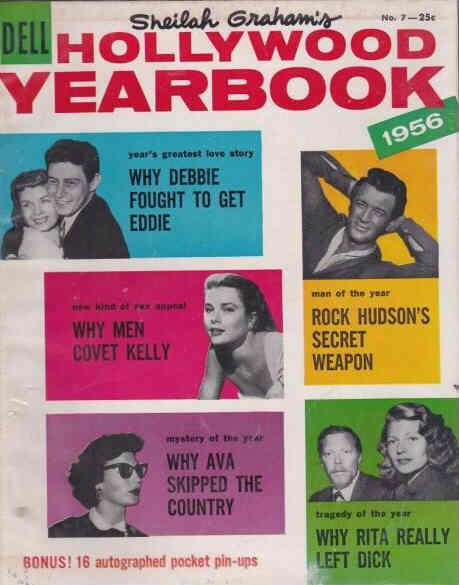 SHEILAH GRAHAMS HOLLYWOOD YEARBOOK magazine cover Issue 7  1956
