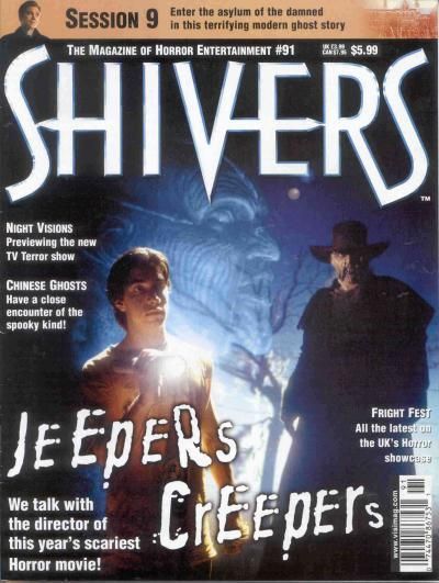 SHIVERS magazine cover Issue 91 August/September 2001