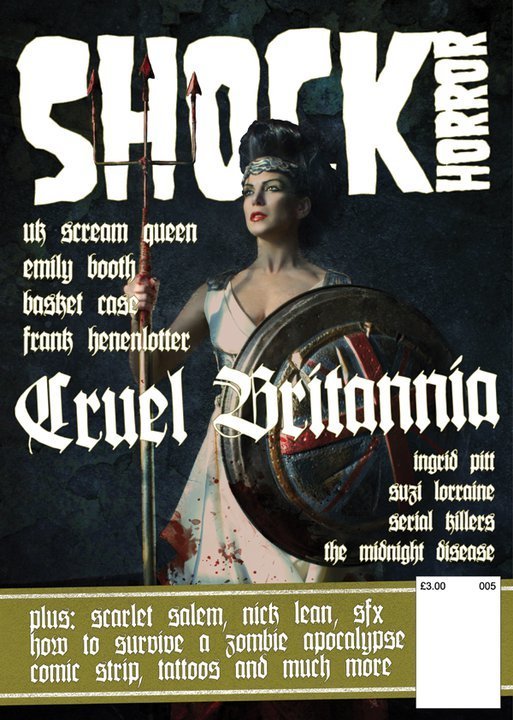 SHOCK HORROR magazine side cover Issue 5 May/June/July 2011