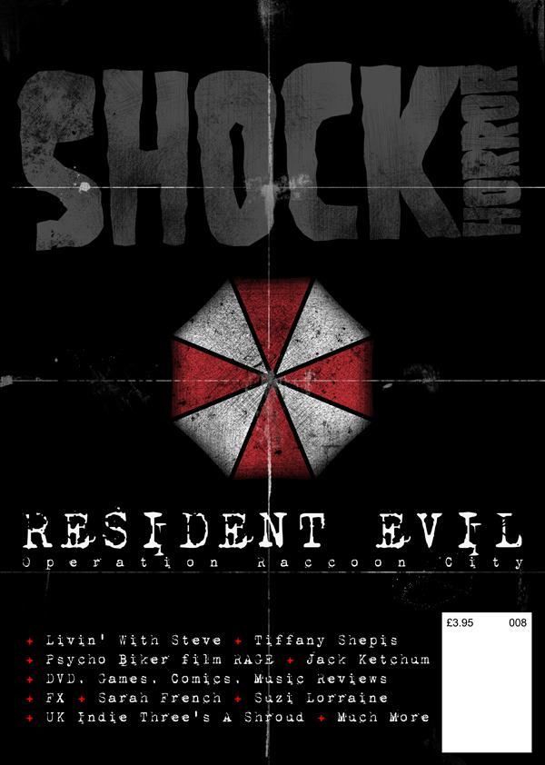 SHOCK HORROR magazine side cover Issue 8 April/May/June 2012
