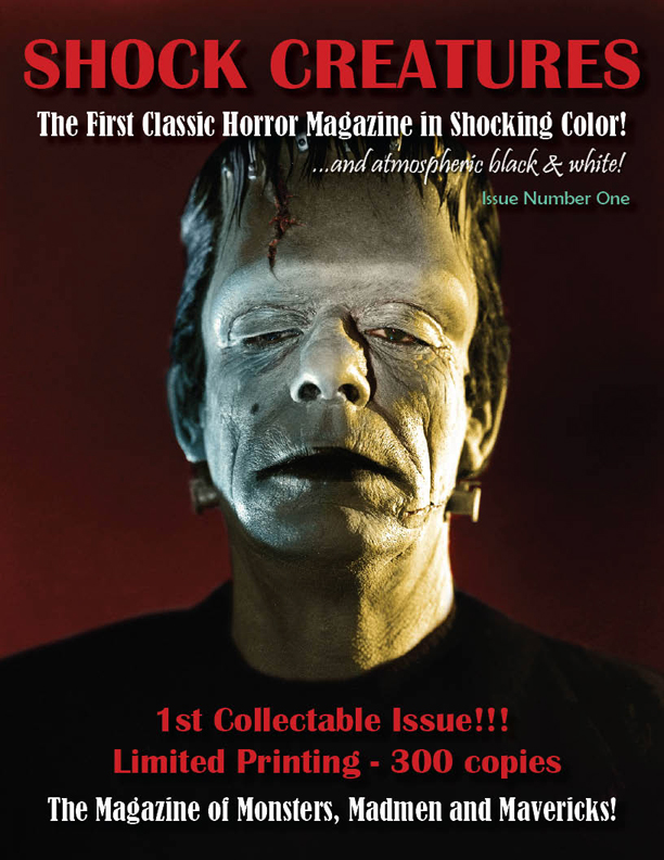 SHOCK CREATURES magazine side cover Issue 1 January/February/March 2015