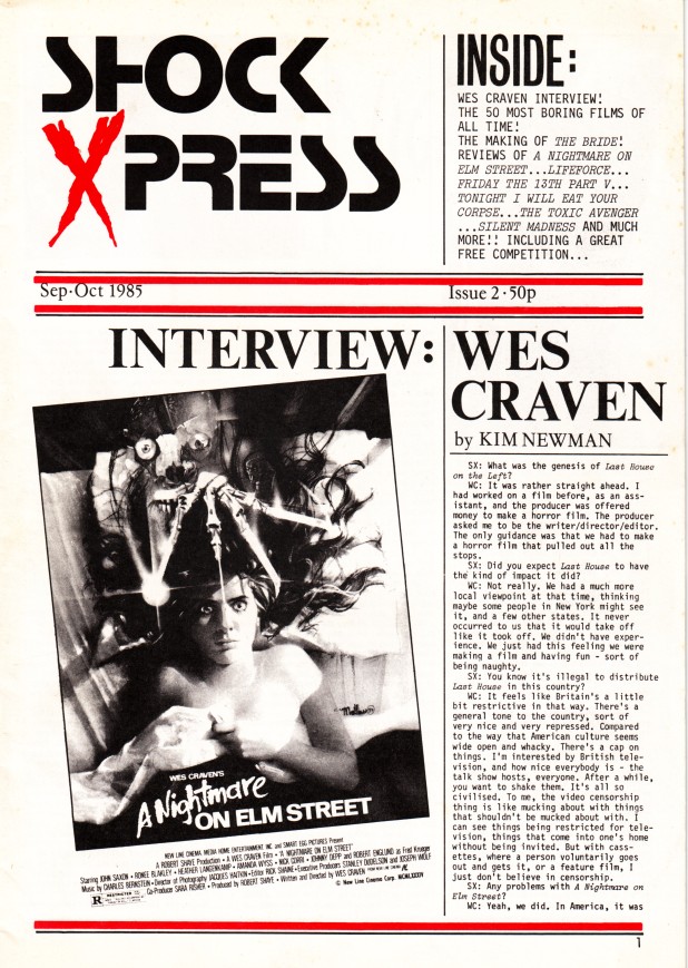 SHOCK XPRESS magazine cover Issue 2  1985