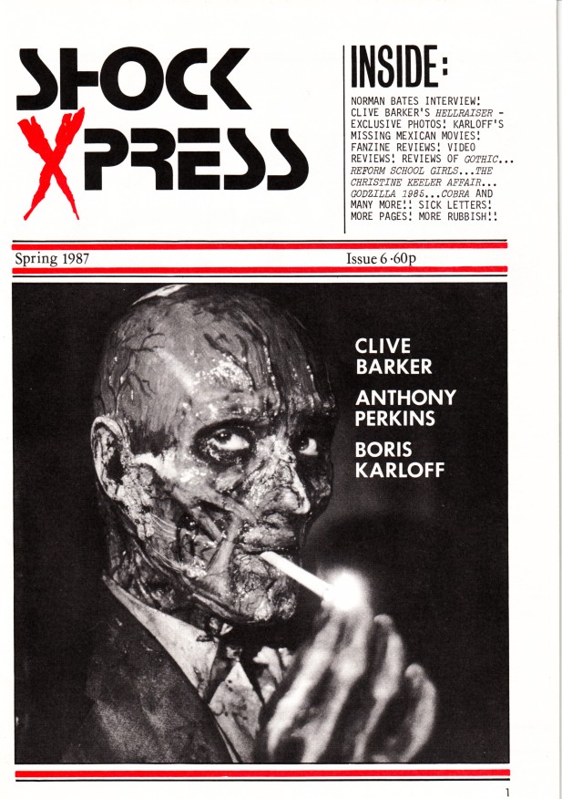 SHOCK XPRESS magazine cover Issue 6 Spring 1987