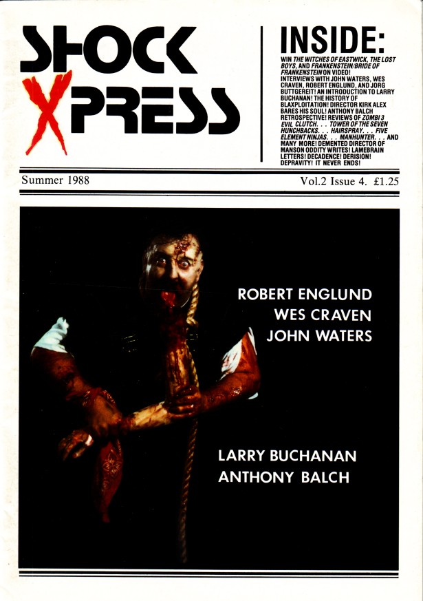 SHOCK XPRESS magazine cover Issue 10   Vol 2 # 4 Summer 1988