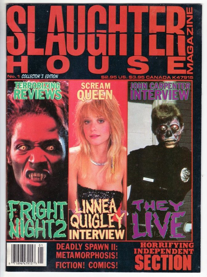 SLAUGHTERHOUSE magazine side cover Issue 1  1988