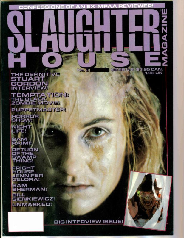 SLAUGHTERHOUSE magazine side cover Issue 3  1989