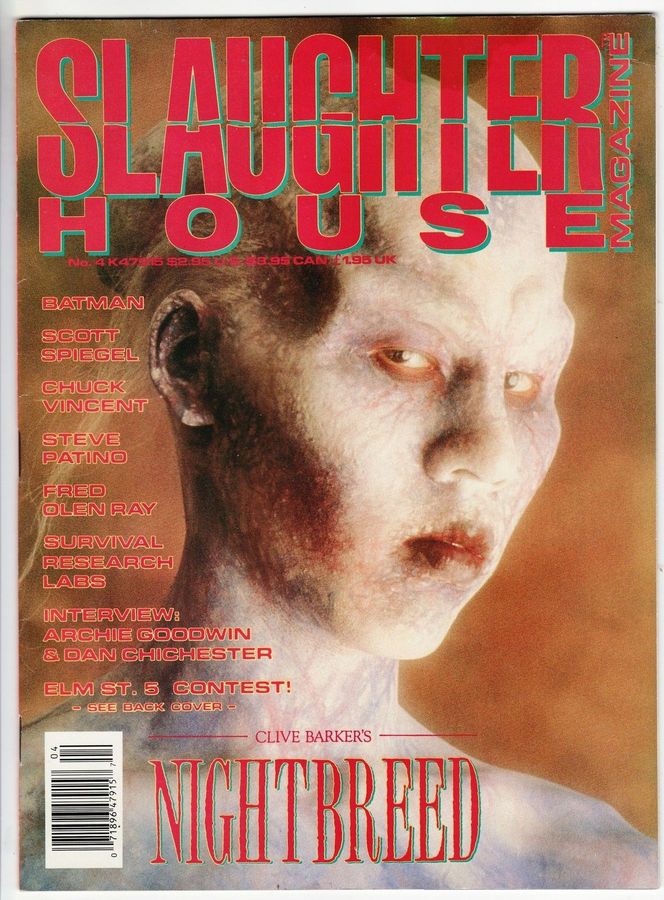 SLAUGHTERHOUSE magazine side cover Issue 4  1989