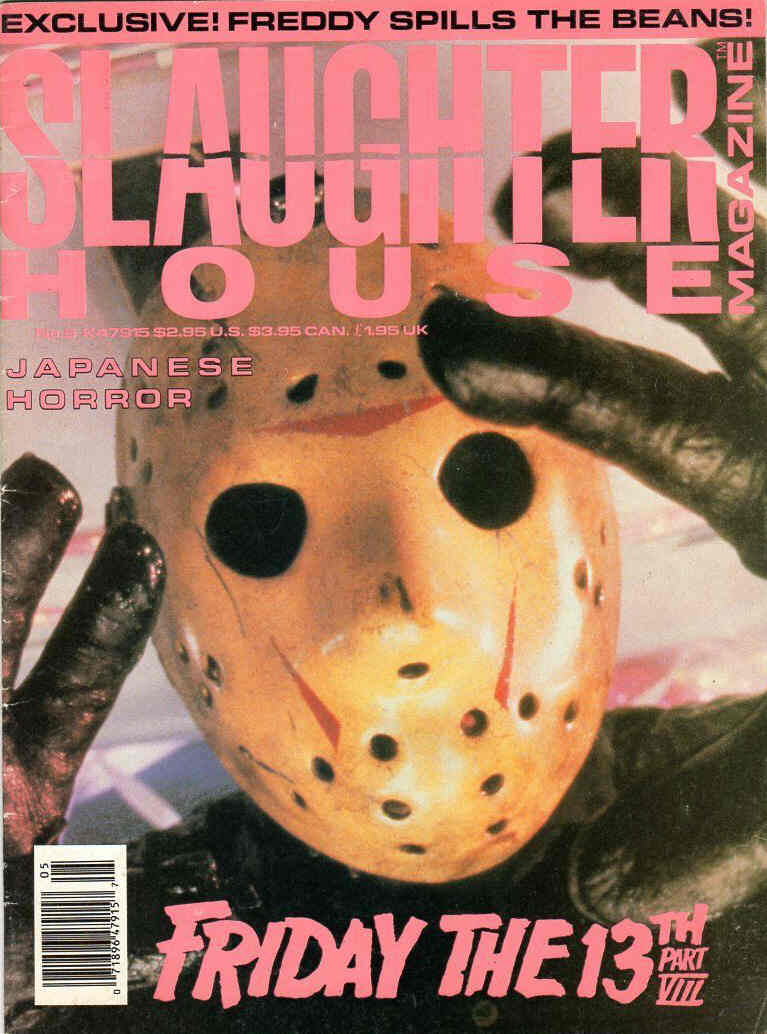 SLAUGHTERHOUSE magazine side cover Issue 5  1989