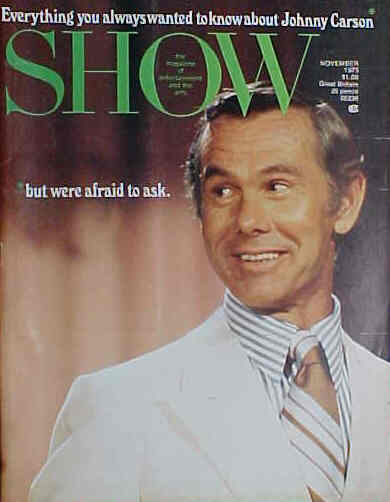 SHOW (60s-70s) magazine cover November 1973