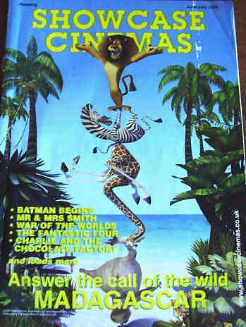 SHOWCASE CINEMAS magazine side cover June/July 2005