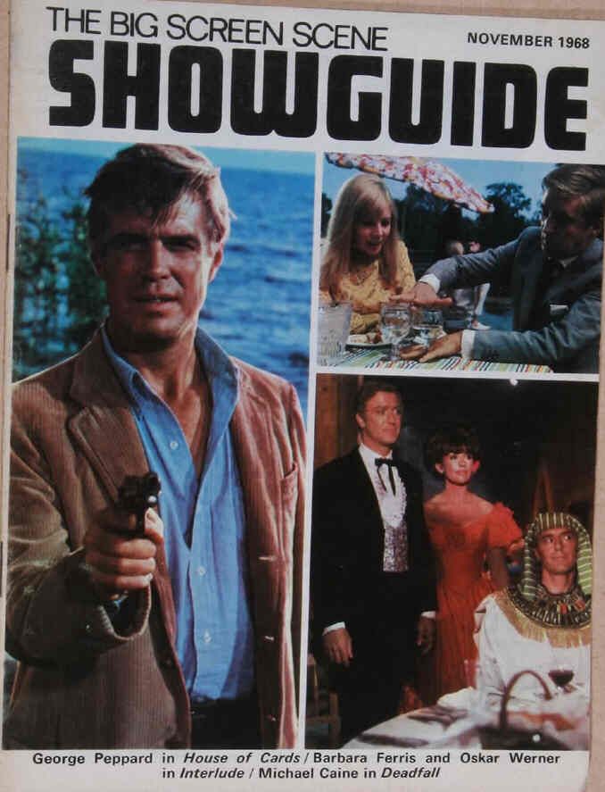 SHOWGUIDE magazine cover November 1968