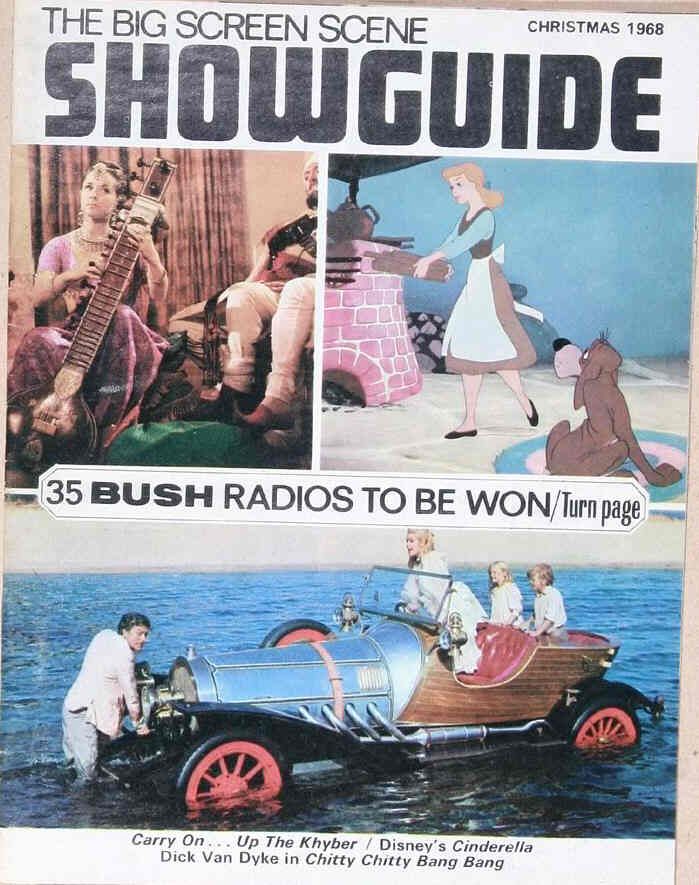 SHOWGUIDE magazine side cover December/Christmas 1968