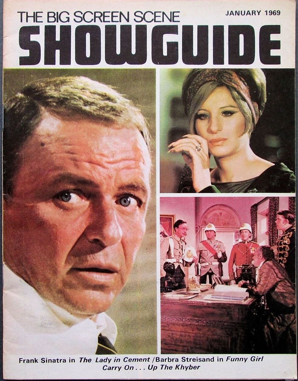 SHOWGUIDE magazine side cover January 1969