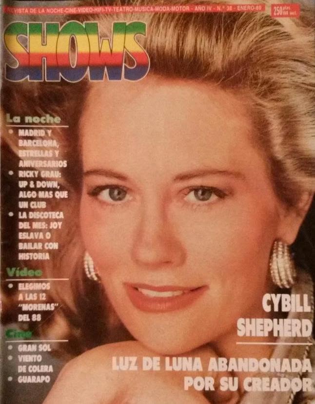 SHOWS magazine side cover Issue 38  January 1989