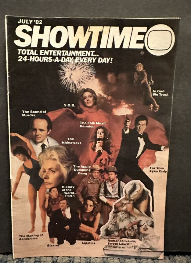 SHOWTIME (USA) magazine side cover  July 1982