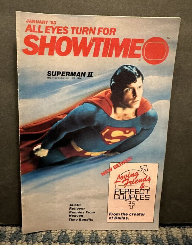 SHOWTIME (USA) magazine side cover  January 1983