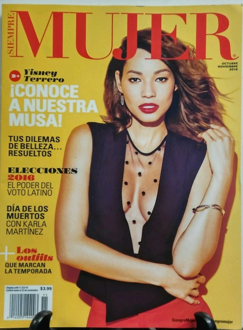 SIEMPRE MUJER magazine side cover  October/November 2016