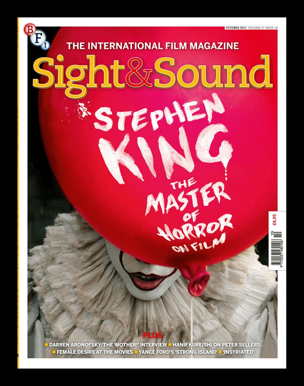 SIGHT AND SOUND magazine cover  October 2017