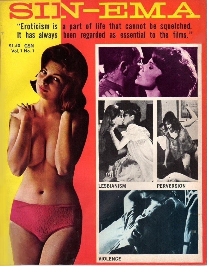 SIN-EMA AROUND THE WORLD magazine side cover Issue 1 Summer 1966