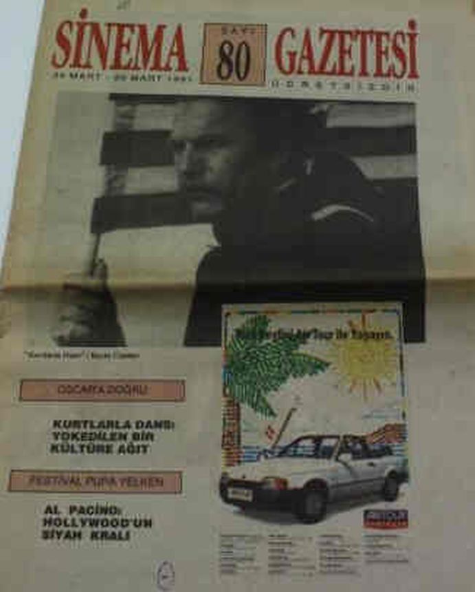 SINEMA GAZETESI (1990S) magazine cover Issue 80 24 March 1991