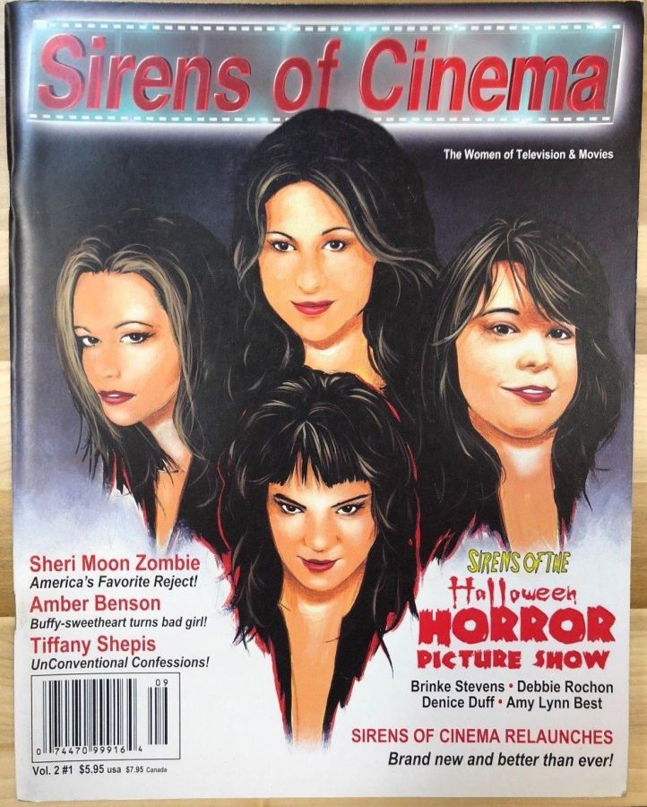SIRENS OF CINEMA magazine side cover Issue 9  Vol 2 # 1  2005