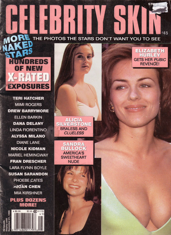 CELEBRITY SKIN magazine side cover Issue 45  1995
