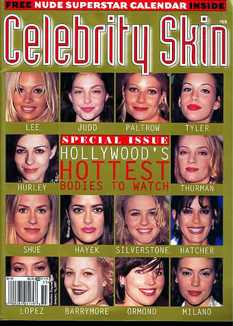 CELEBRITY SKIN magazine side cover Issue 55  1997
