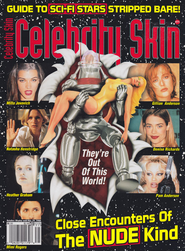 CELEBRITY SKIN magazine side cover Issue 71  1998
