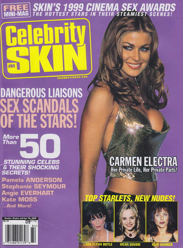 CELEBRITY SKIN magazine side cover Issue 84 March 2000
