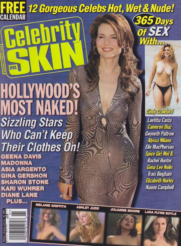 CELEBRITY SKIN magazine side cover Issue 91  2000
