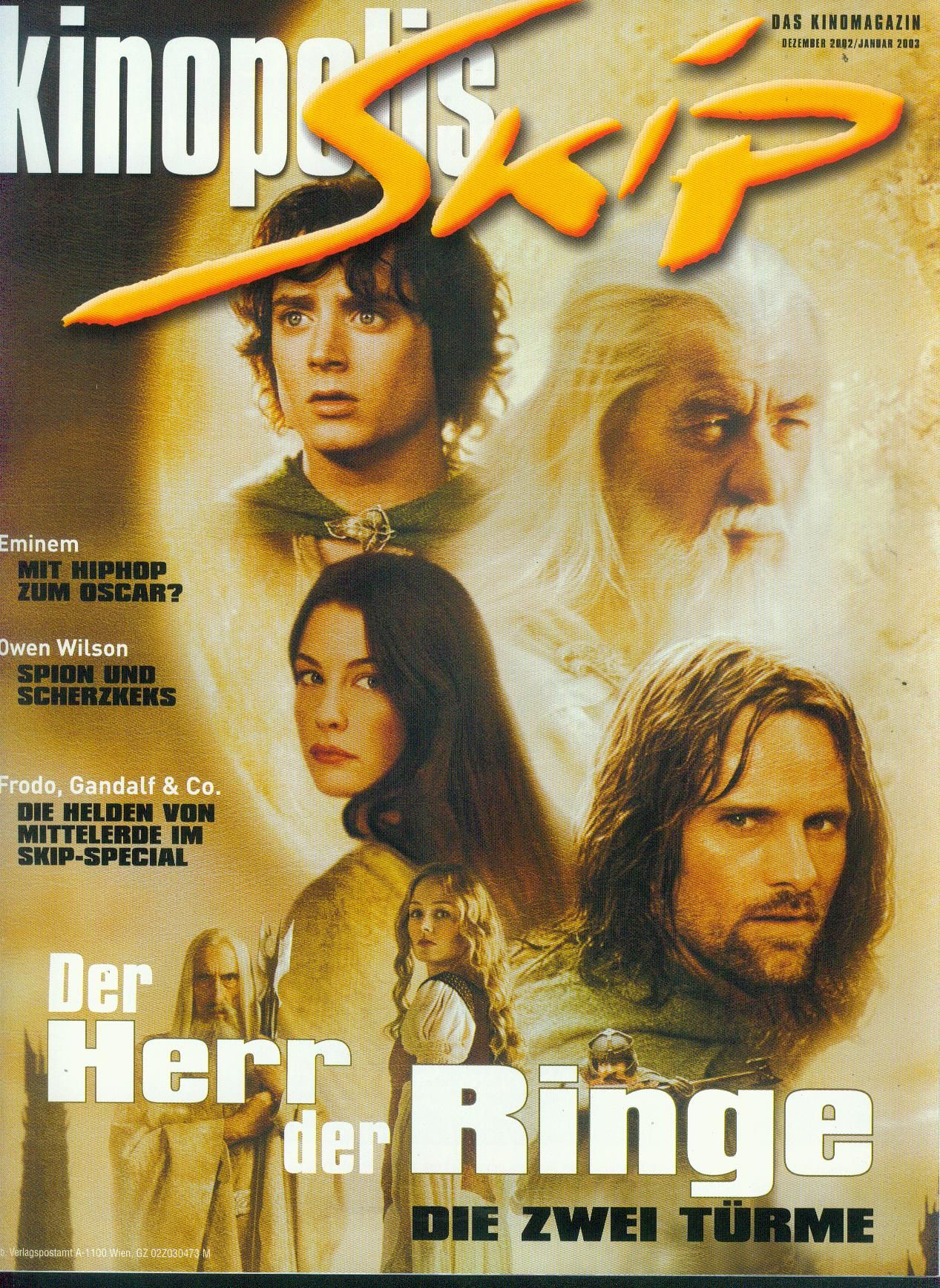 SKIP magazine cover  December 2002/ January 2003 