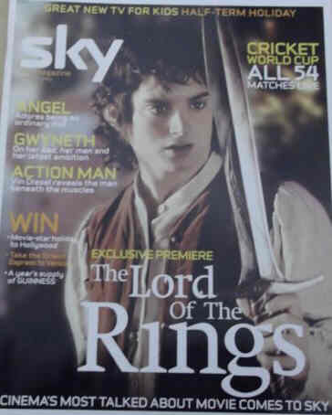 SKY THE MAGAZINE magazine cover February 2003