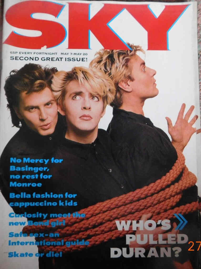 SKYMAG magazine side cover Issue 2 7 May 1987