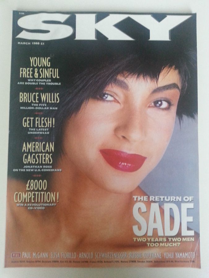 SKYMAG magazine side cover March 1988
