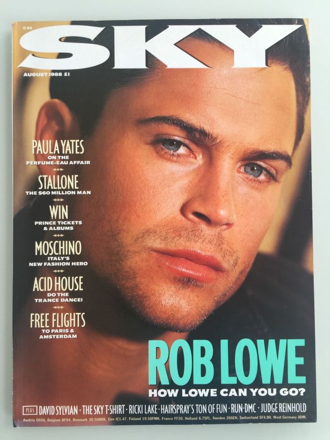 SKYMAG magazine side cover August 1988