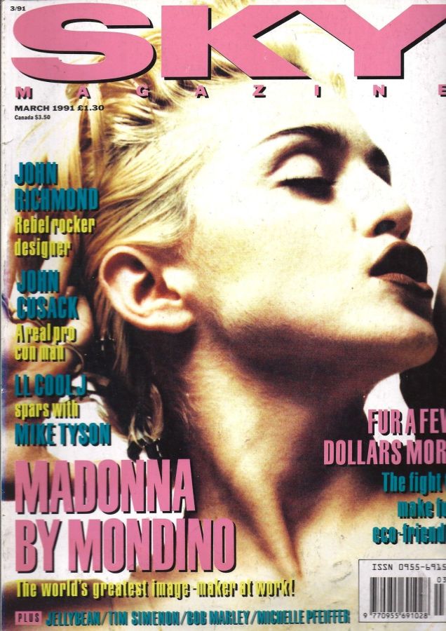 SKYMAG magazine side cover March 1991