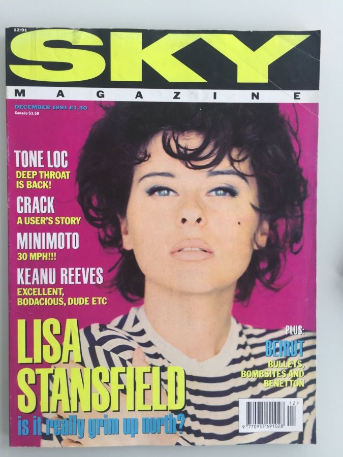 SKYMAG magazine side cover December 1991