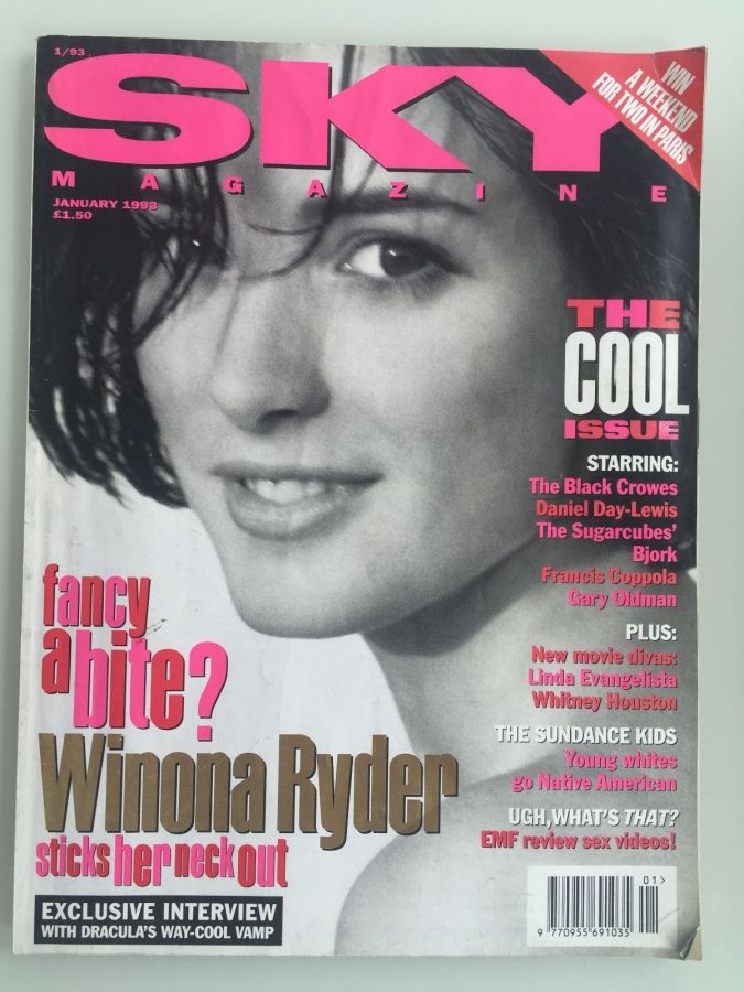 SKYMAG magazine side cover January 1993