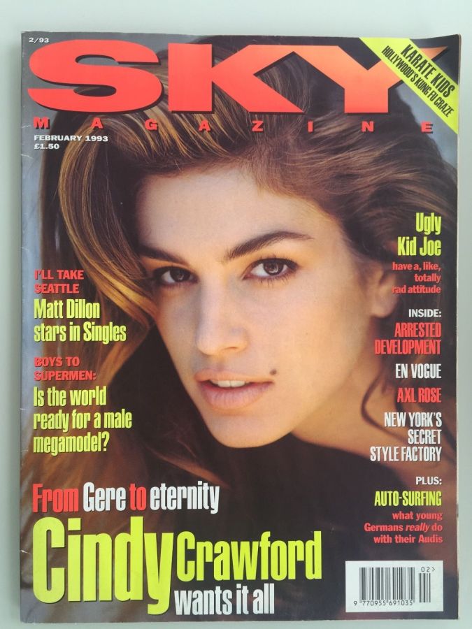 SKYMAG magazine side cover February 1993