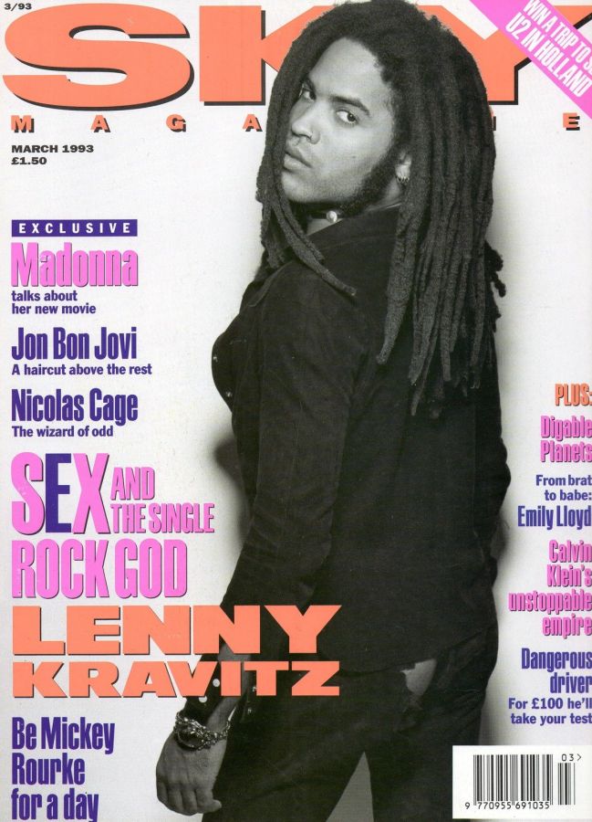 SKYMAG magazine side cover March 1993